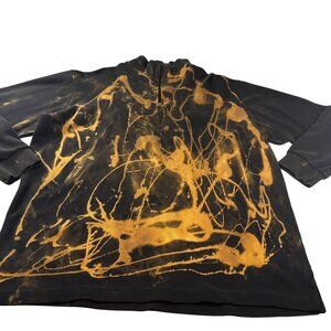 Polo Sport Ralph Lauren Sweater Mens Pullover Quarter Zip Tie Dye Gothic